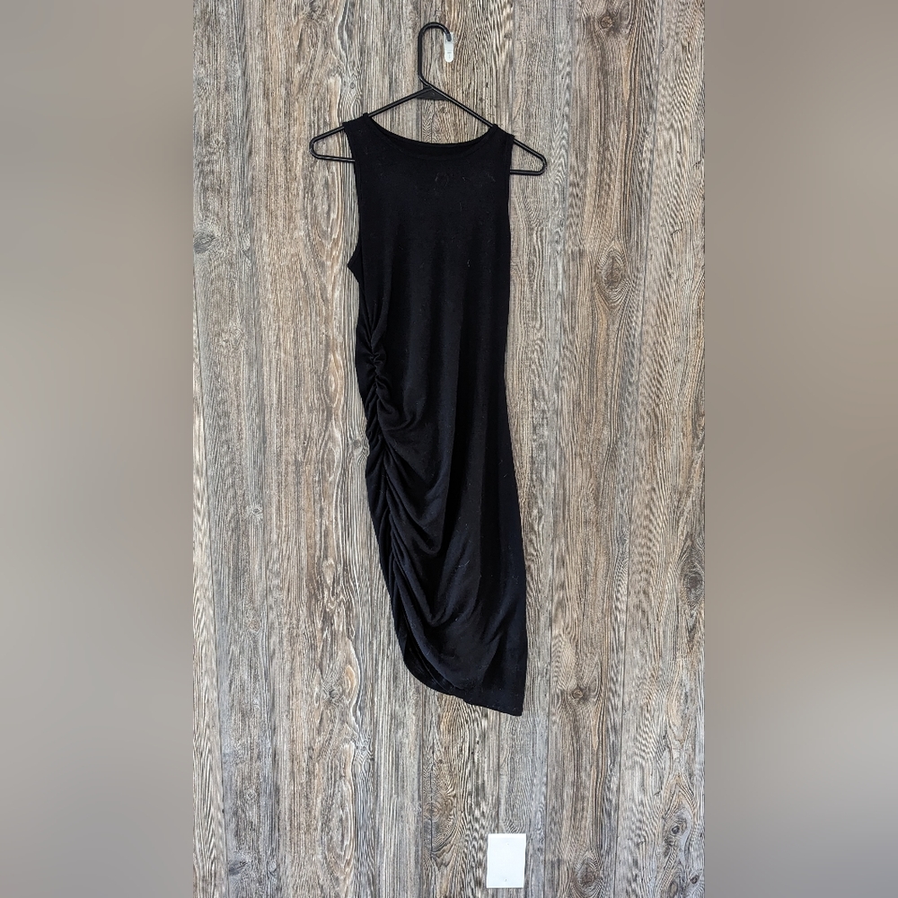 Black Asymmetrical Bodycon Dress